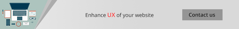 Enhance UX of your website - Contact us