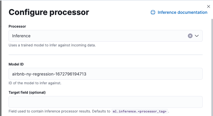 Configure processor tab.