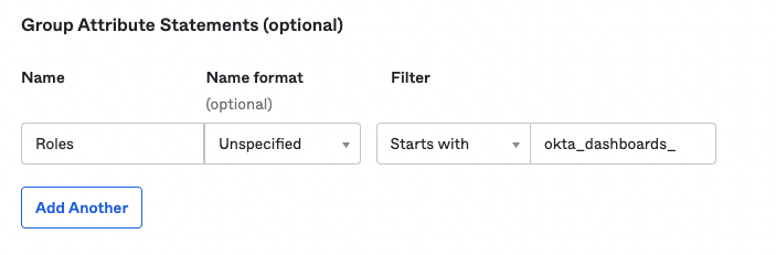  Group Attribute Statements in Okta