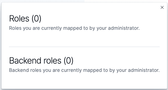 Roles & Backend roles.